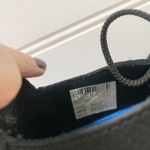 Clarks Collection ShacreLite Low Black Nubuck Shoes Men's 9 Tie Extra Comfort - Picture 9 of 11